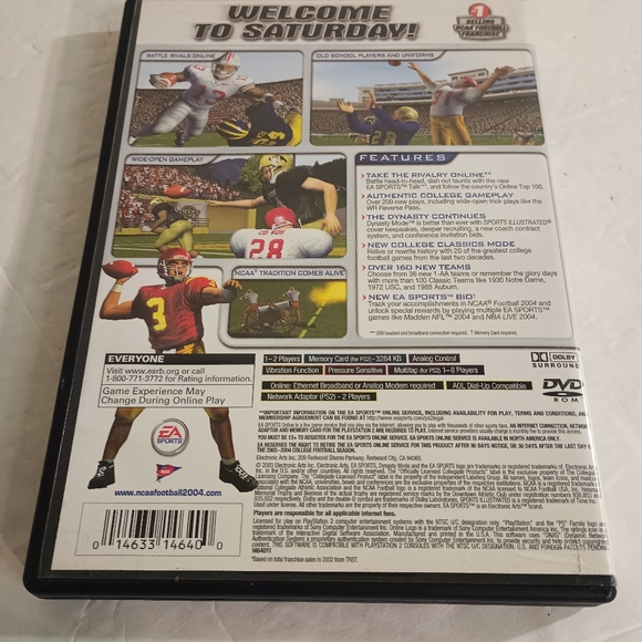 NCAA Football 2004 PS2 Game Complete With Manual - Picture 9 of 15